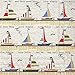 Boston International 20 Count 3-Ply Paper Lunch Napkins, Ahoy Stripe