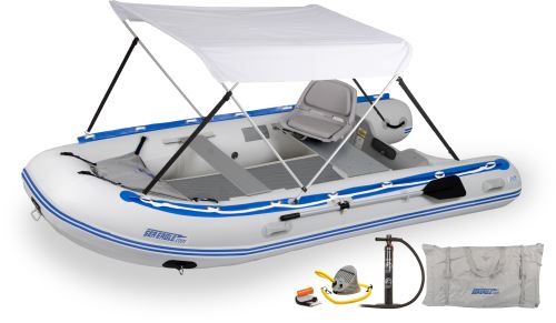 12.6sr Drop Stitch Swivel Seat & Canopy Inflatable Boat Package