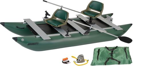 375fc Deluxe Inflatable Pontoon Fishing Boat Package